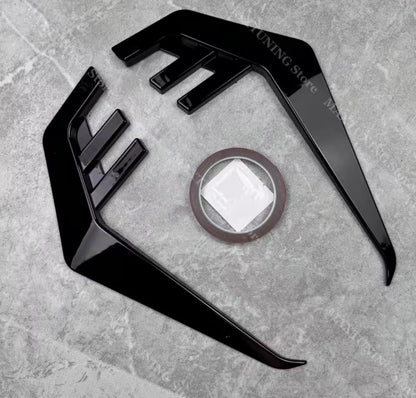 BMW 4 Series 2 Door G22 G23 2020-2025 Gloss Black Side Fender Vent Canards 2pcs
