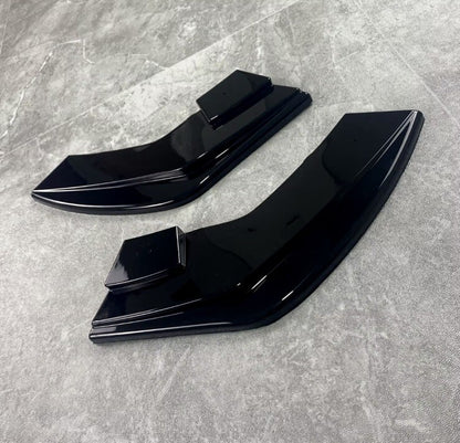 BMW 1 Series F20 LCI M Sport 2015-2019 Rear Bumper Spats Splitters Gloss Black