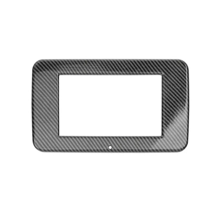 Carbon Fibre Effect Infotainment Screen Surround Cover For Mercedes C Class W205