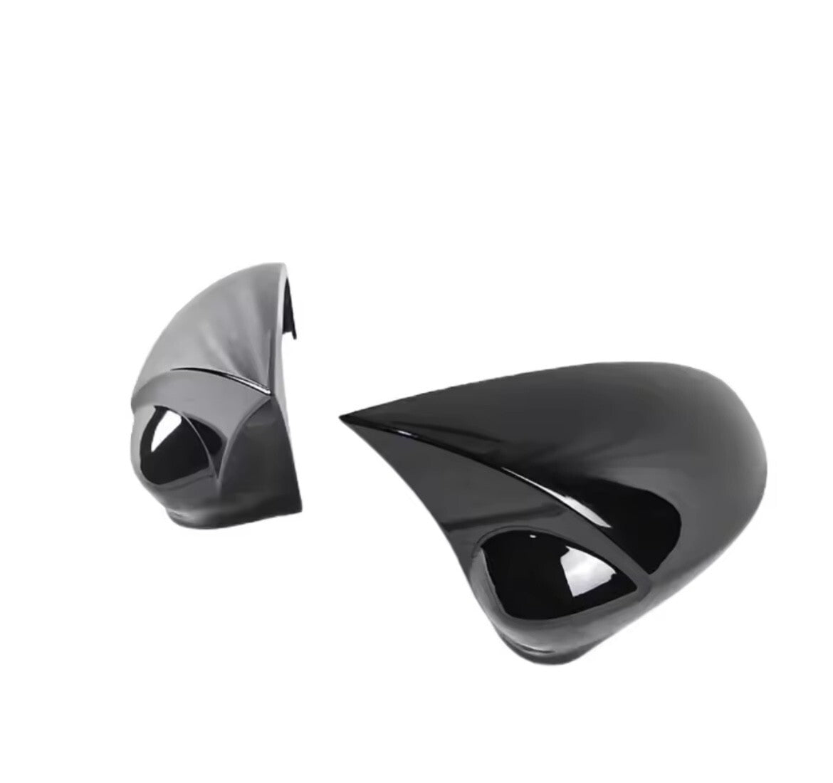 Fiat 500 Punto Abarth Gloss Black M Style Sport Wing Mirror Caps Covers