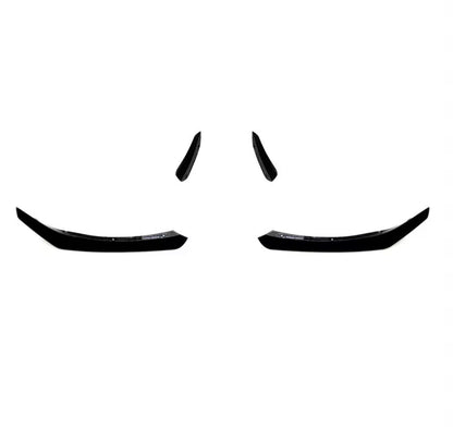 Gloss Black Front Bumper Canards For Mercedes CLA45 AMG C117 X117 2015-2018 4pcs