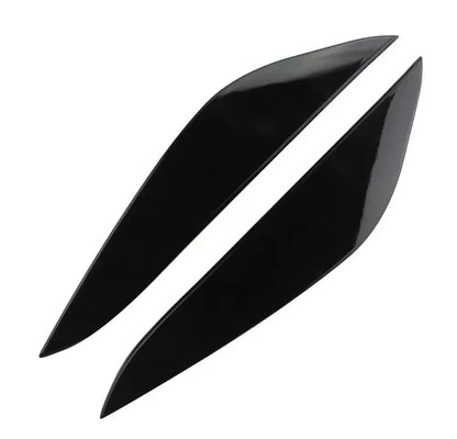 Tesla Model 3 Model Y 2017-2023 Gloss Black Headlight Eyelids Eyebrows 2pcs