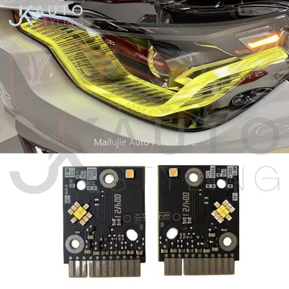 BMW 2 Series G42 M240i M2 G87 Yellow DRL LED Boards Front Headlights 2pcs