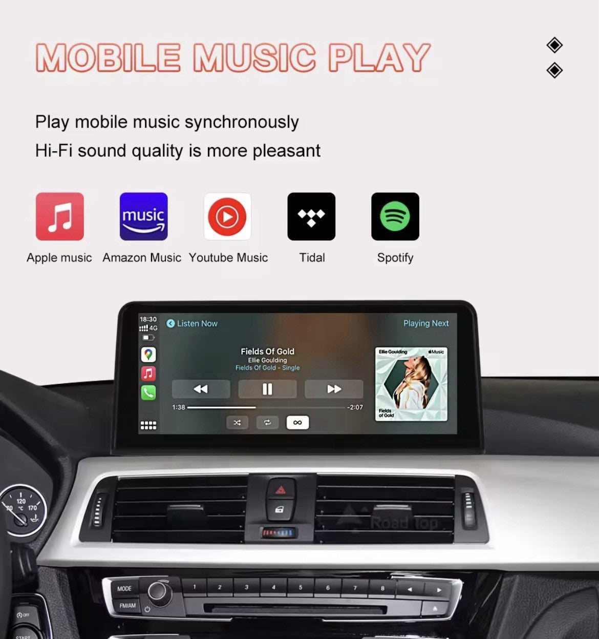 10.25" NBT Linux Screen Upgrade Carplay Android Auto For BMW 3 4 Series 2012-16