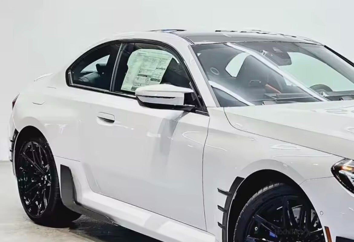 New Models BMW 3 4 5 7 8 Series Gloss White M Style Wing Mirror Caps 2pcs