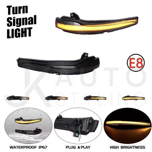 Mercedes C E S Class GLC Dynamic Indicators LED Sequential Mirror Indicators