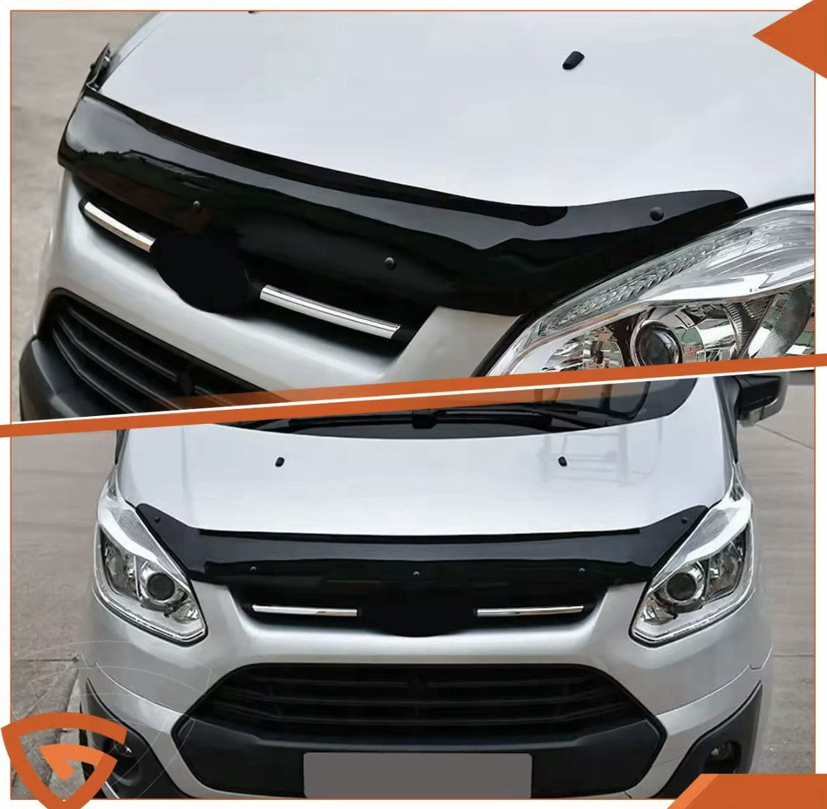 FORD TRANSIT CUSTOM 2012-2018 BONNET WIND DEFLECTOR PROTECTOR GUARD BRA