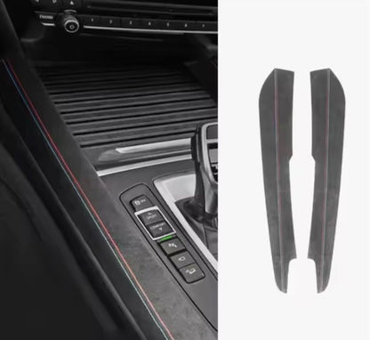 BMW X5 F15 2014-2018 Black Alcantara Centre Console Side Panel Trims 2pcs