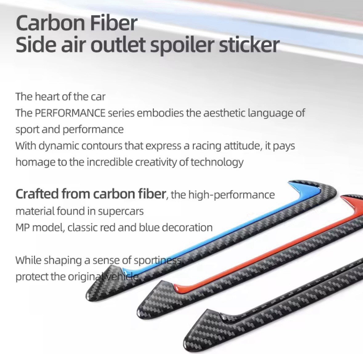 BMW X4 G02 X3 G01 2017-2024 Carbon Fibre Side Fender Vent Trim Surround Red