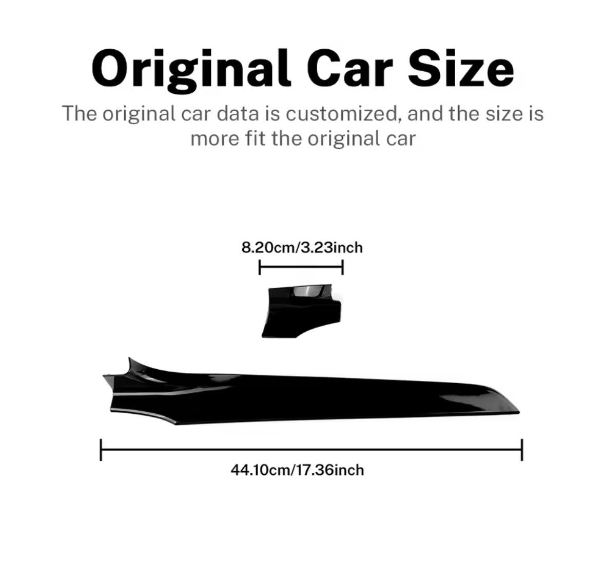 Mercedes C Class GLC 2015-2021 Gloss Black Dashboard Trim Cover Overlay RHD