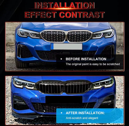 BMW 3 Series G20 G21 G28 2019-2021 M Sport Gloss Black Front Splitter Kit