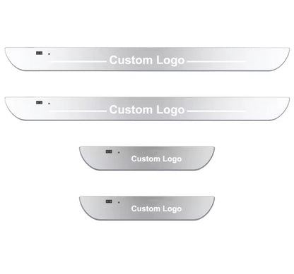 Custom Wireless LED Colour Change Door Sill Protectors USB Recharge Universal