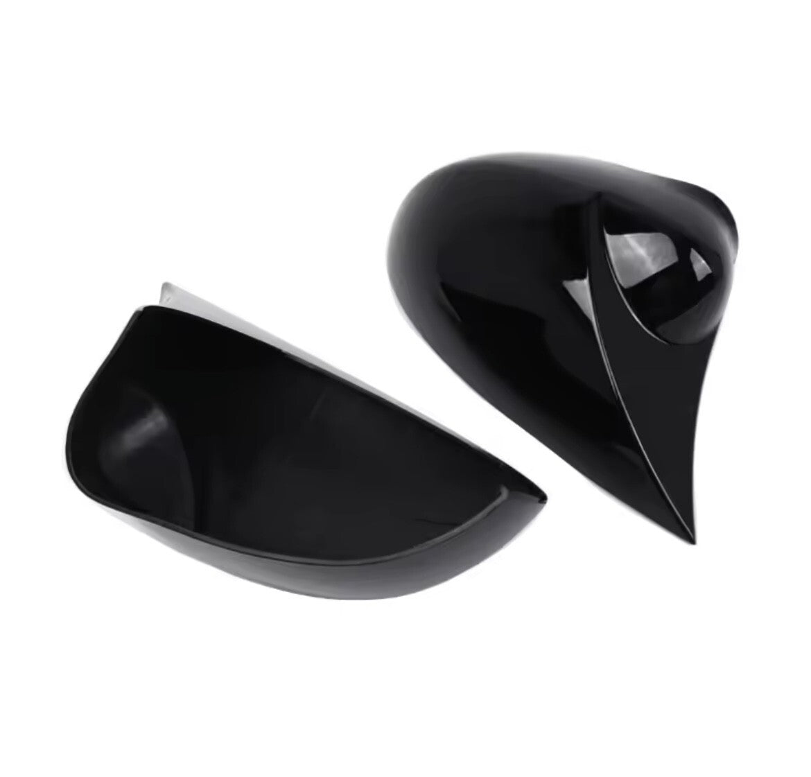 Fiat 500 Punto Abarth Gloss Black M Style Sport Wing Mirror Caps Covers