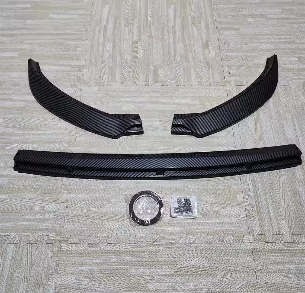Seat Ibiza MK5 2017-2024 Standard/FR Carbon Fibre Front Splitter Bumper Lip