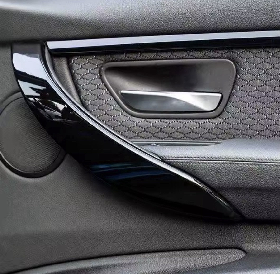 Gloss Black Door Grab Handle Trim 4pcs For BMW 3 4 Series F30 F32 F33 F34 F36