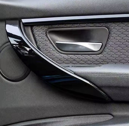 Gloss Black Door Grab Handle Trim 4pcs For BMW 3 4 Series F30 F32 F33 F34 F36