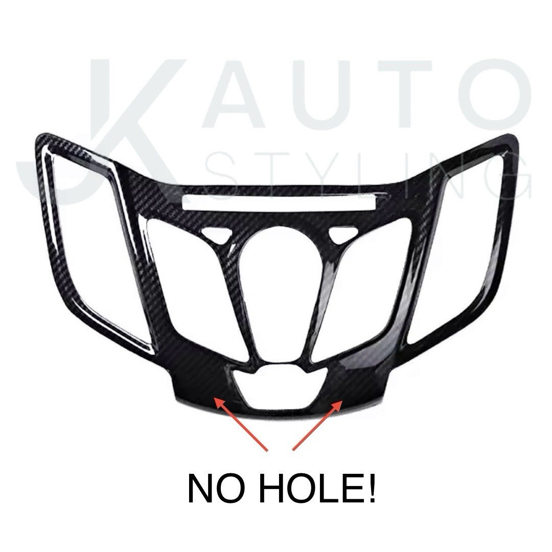 Carbon Fibre Interior Centre Dash Centre Console Trim - No Hole For Ford Fiesta MK7