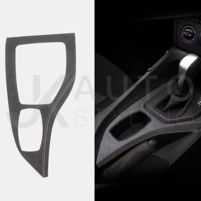 BMW X1 E84 2010-2014 Black Alcantara Gear Panel Centre Console Surround Cover