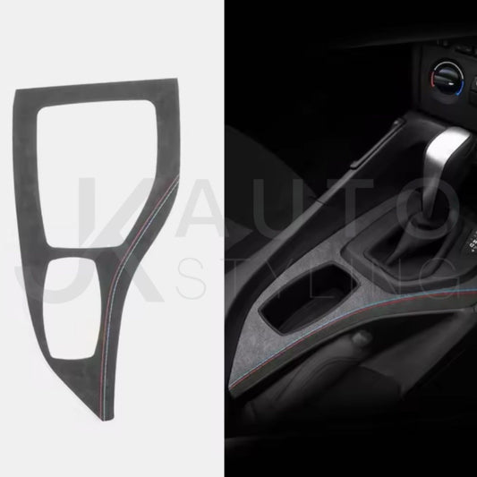 BMW X1 E84 2010-2014 Black Alcantara Gear Panel Centre Console Surround Cover