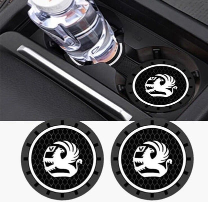 Vauxhall Anti-Slip Drink Coaster Cupholder Mat For Astra Corsa Vectra Zafira x2