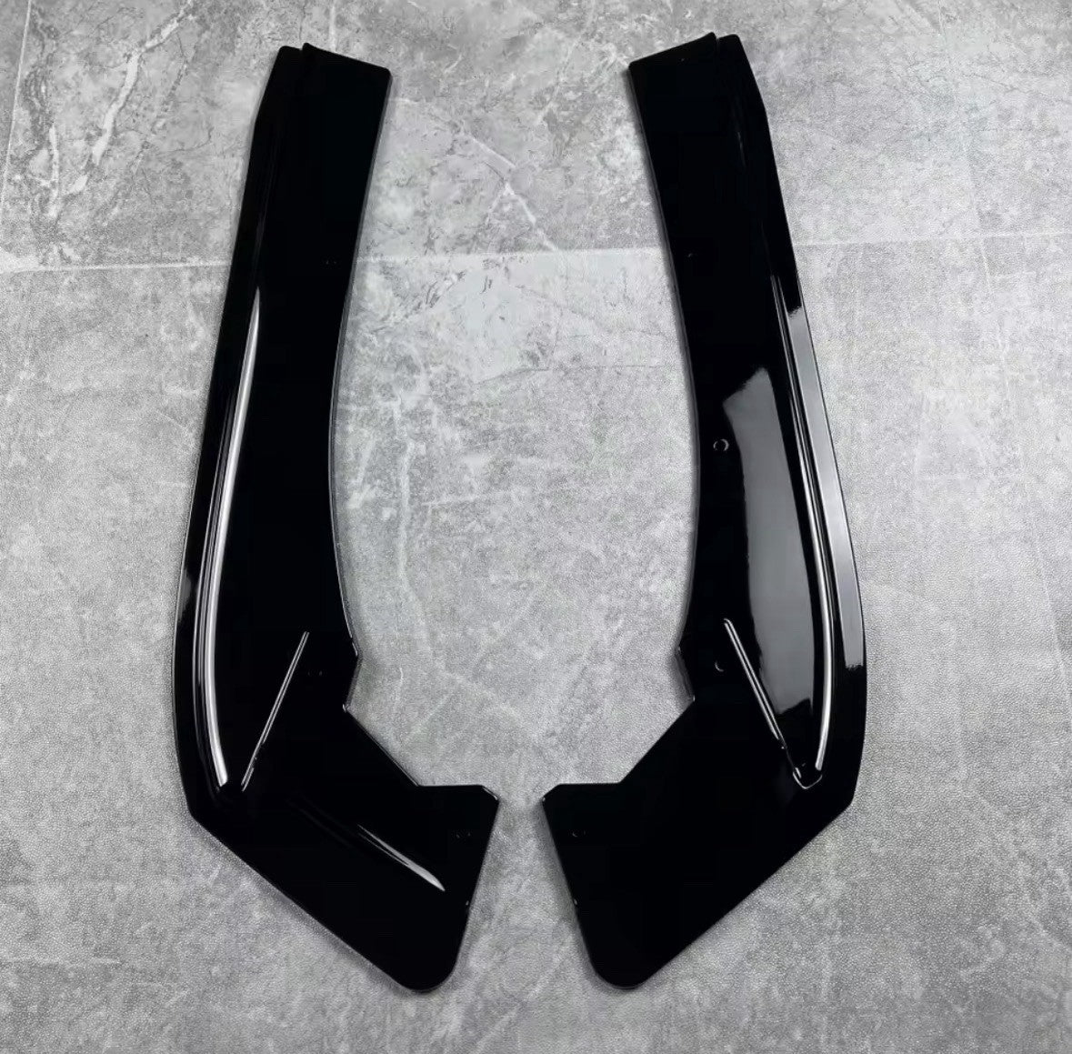 Gloss Black Rear Spats For BMW 3 Series Touring F30 M Sport 2012-2019