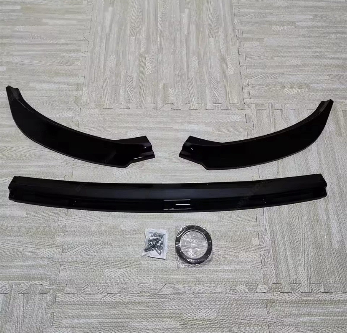 Seat Ibiza MK5 2017-2024 Standard/FR Gloss Black Front Splitter Bumper Lip