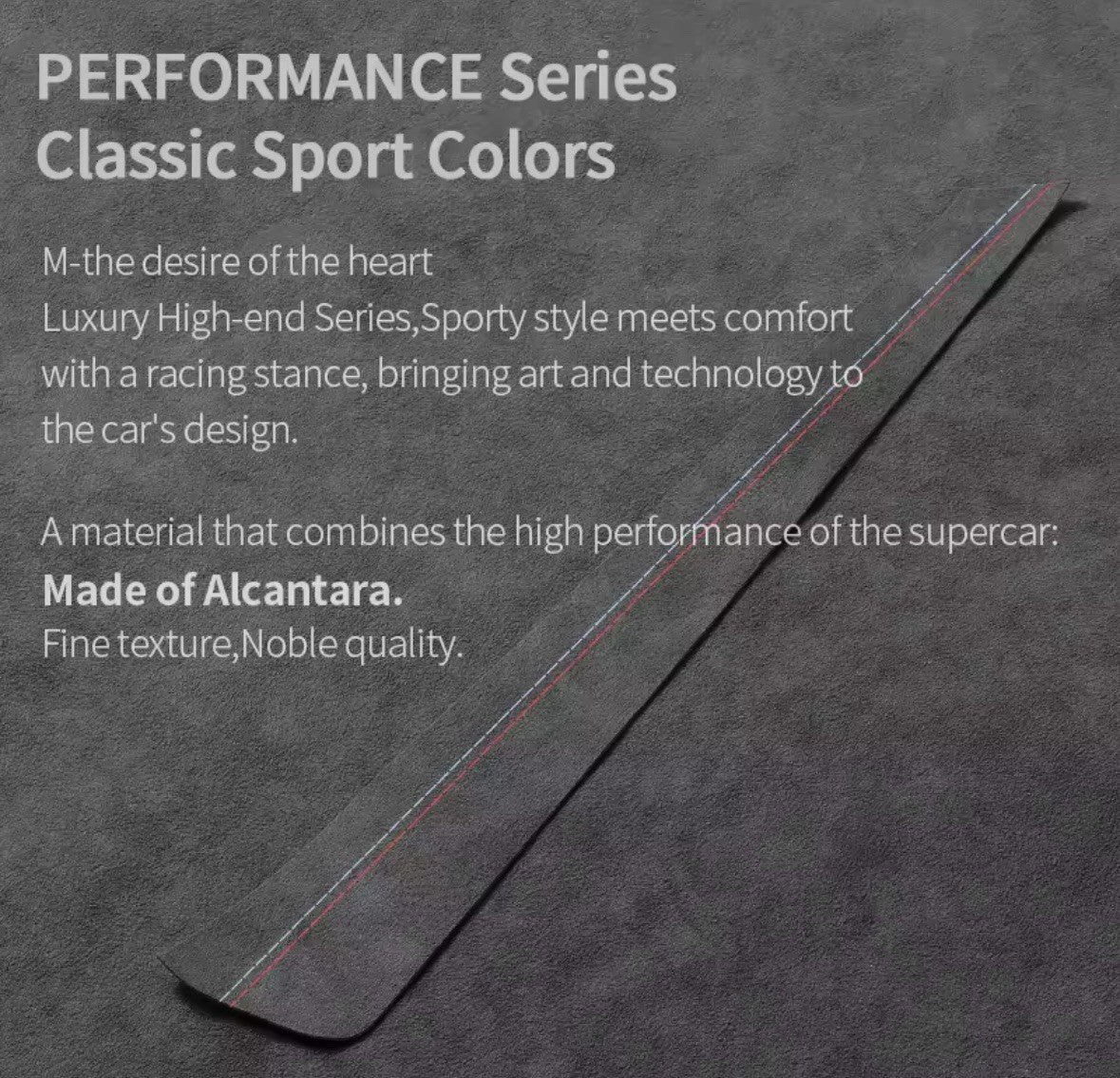 BMW 3 Series G20 G21 G28 2020+ Black Alcantara Main Dashboard Panel Trim Cover