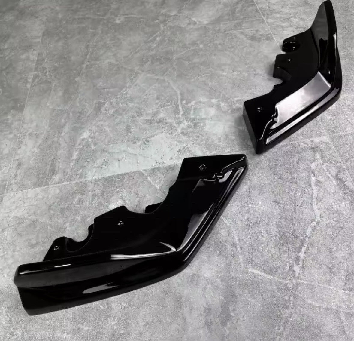 BMW 1 Series F40 M-Pack M135i Gloss Black Rear Spats Corner Splitters Aero Style