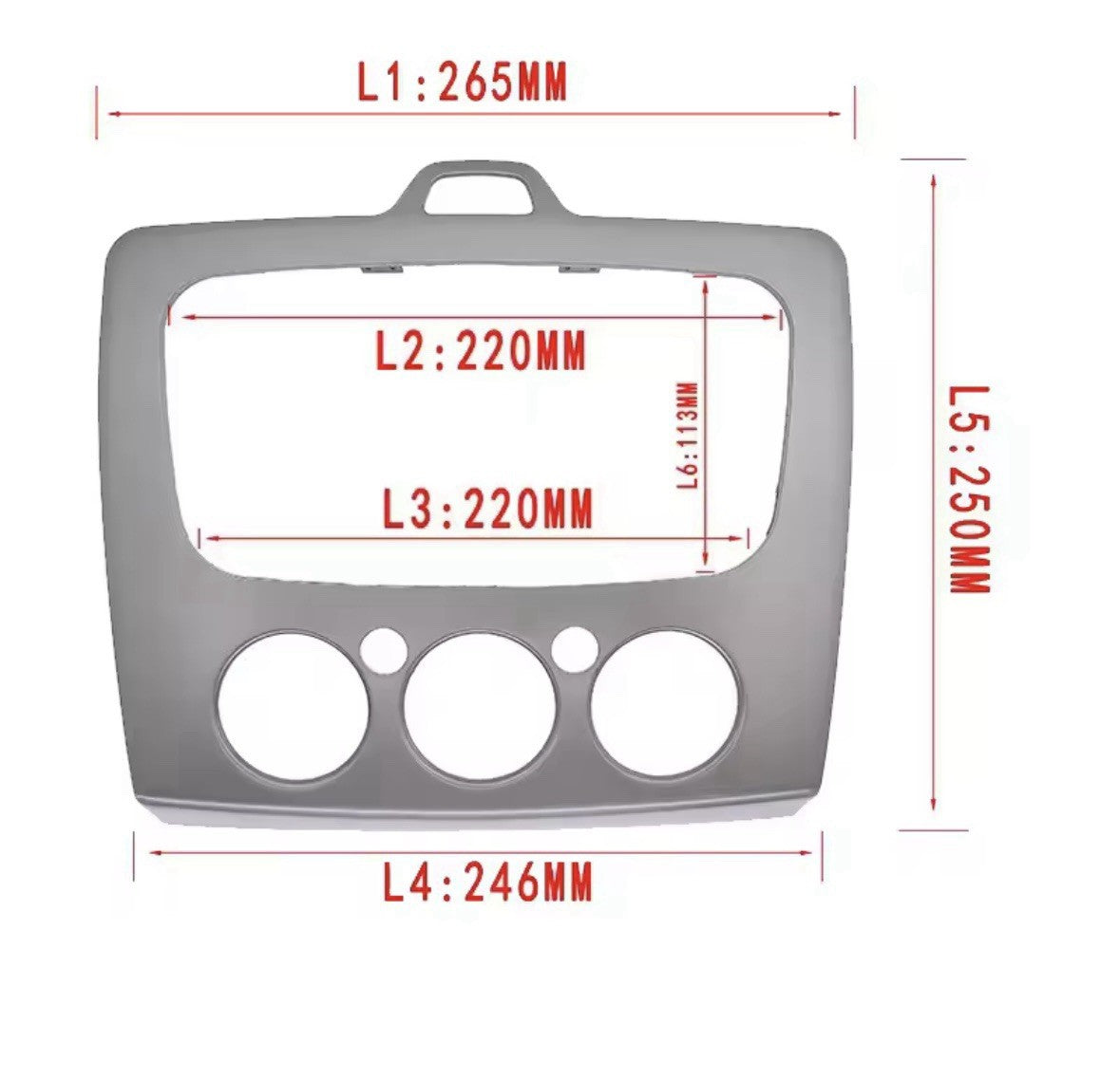 Ford Focus MK2 MK2.5 2005-2013 Radio DVD Stereo Panel Frame Replacement Trim