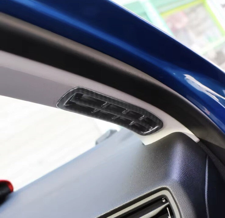 Ford Focus MK4 Carbon Fibre Effect A Pillar Air Vent Surround Cover Trim 2pcs