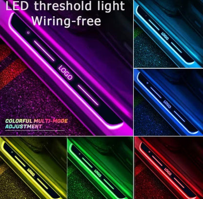 Vauxhall Mokka LED Colour Change Door Sill Protector Strips USB Wireless RGB
