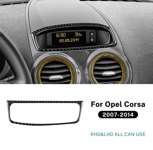 Vauxhall Corsa D 2007-2014 Carbon Fibre Centre Console Screen Surround Trim