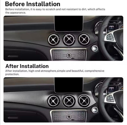 Mercedes A Class W176 CLA C117 GLA X156 Carbon Fibre Effect Dashboard Trim RHD