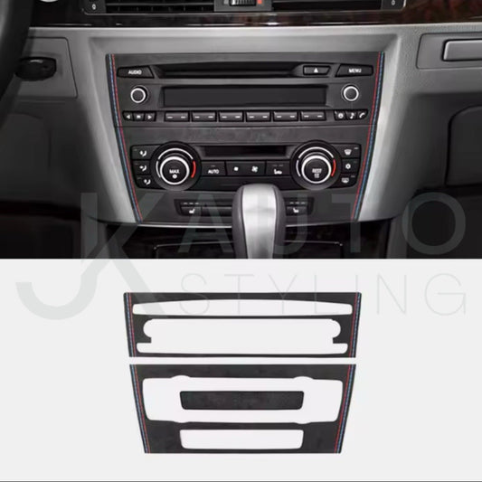 BMW 3 Series E90 E92 E93 Black Alcantara Centre Console Air Con CD Panel Trim B