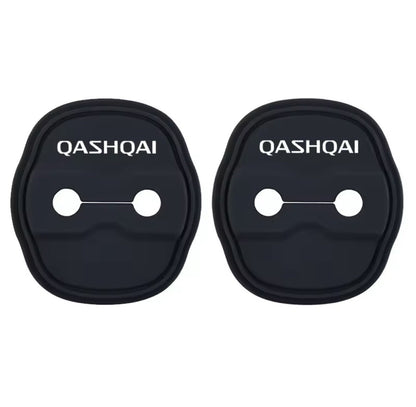 Nissan Qashqai 2007-2022 Black Silicone Door Lock Catch Protector Covers 2pcs