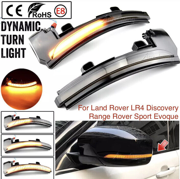 2pcs Dynamic LED Sequential Mirror Indicators For Land Rover Range Rover