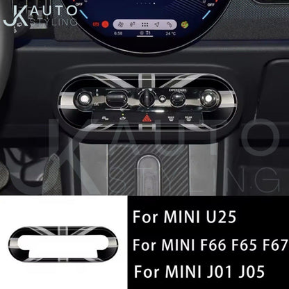 Mini U25 F65 F66 F67 J01 J05 Grey Union Jack Centre Control Panel Surround Trim