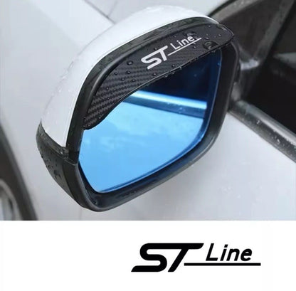 Ford ST Line Wing Mirror Visor Rain Cover Universal Fiesta Focus Puma Kuga 2pcs