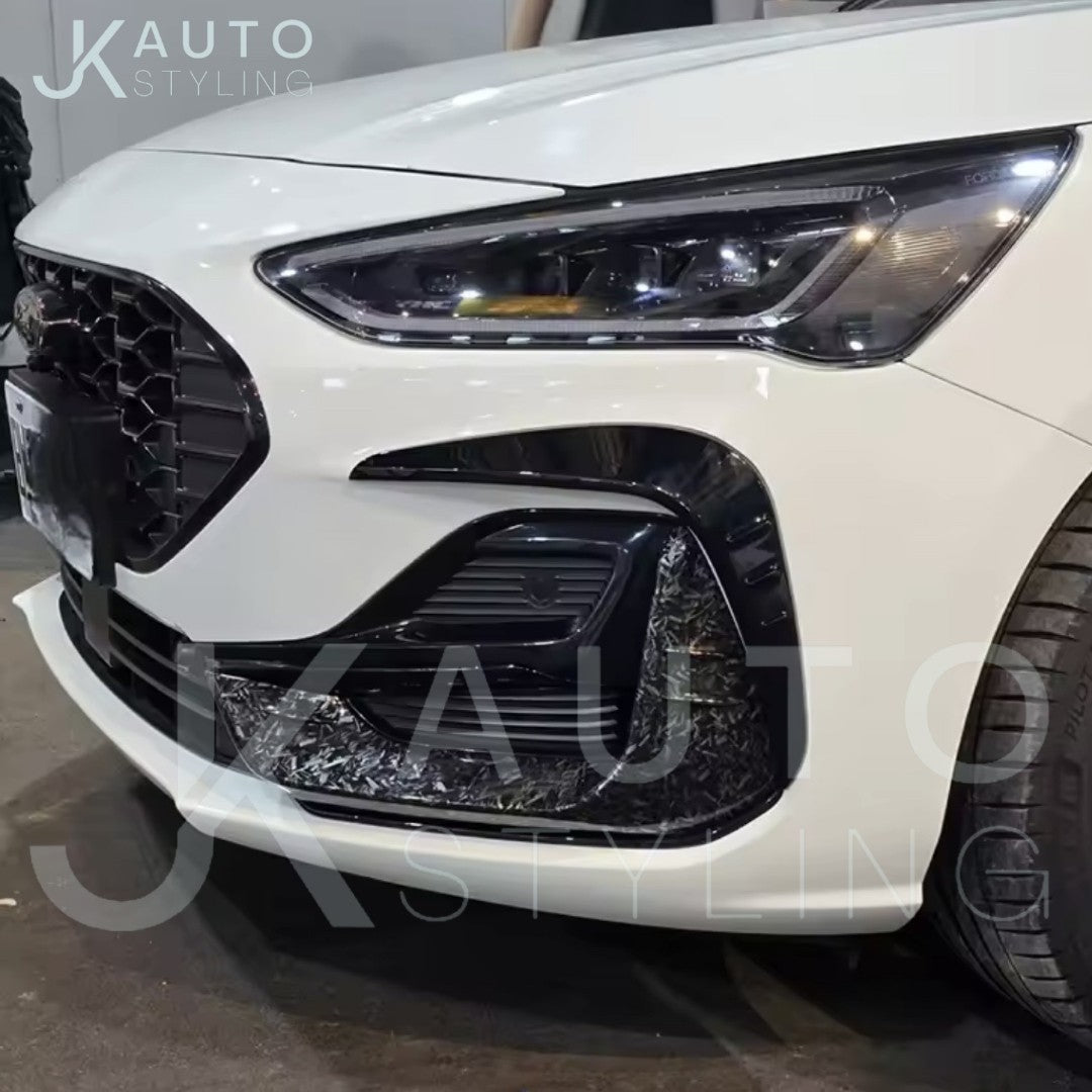 Ford Focus ST Line MK4.5 2012-2024 Gloss Black Front Bumper Canards 2pcs