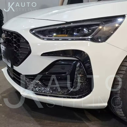 Ford Focus ST Line MK4.5 2012-2024 Gloss Black Front Bumper Canards 2pcs