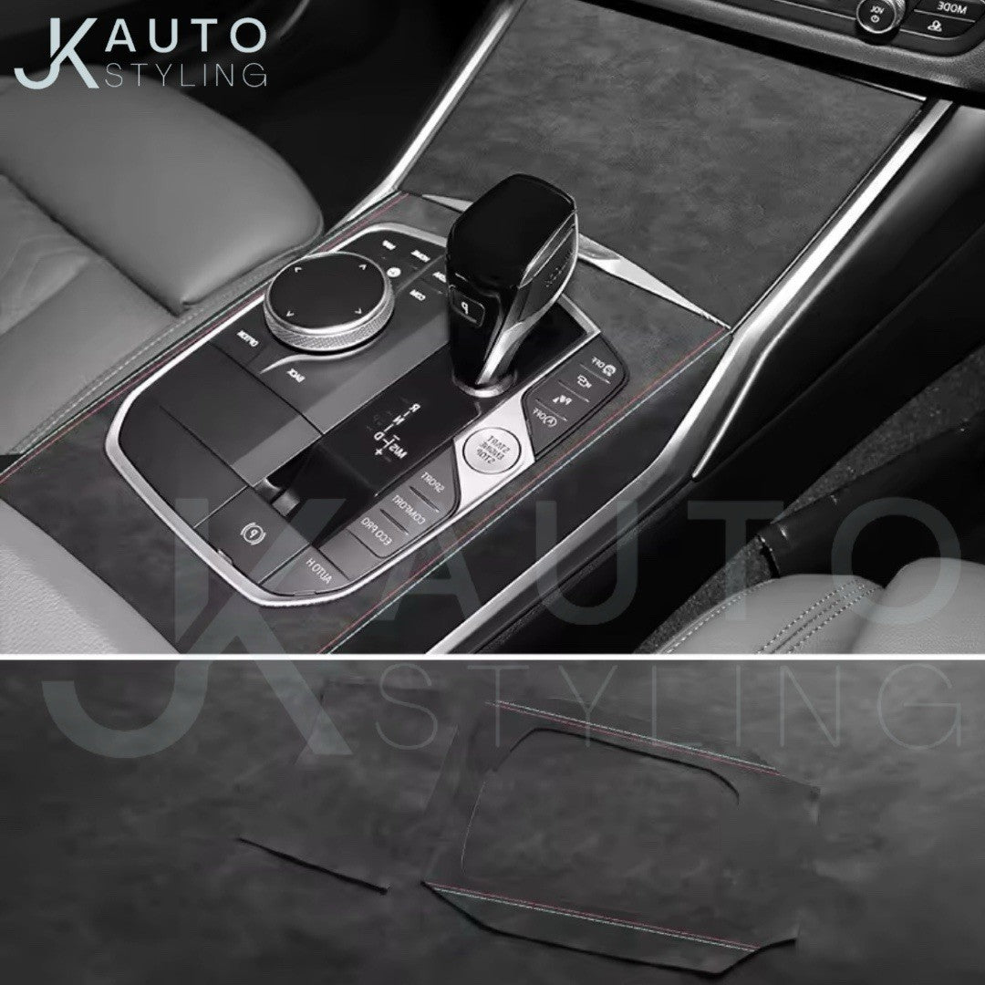 BMW 3 Series G20 G21 G28 2020+ Black Alcantara Centre Console Panel Trim Cover