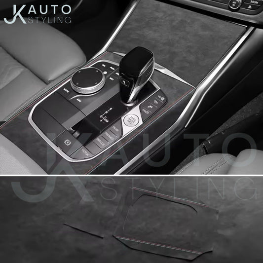 BMW 3 Series G20 G21 G28 2020+ Black Alcantara Centre Console Panel Trim Cover