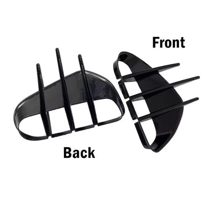 Kia Stinger 2018-2023 Gloss Black Front Fog Light Surround Frames Fins 2pcs