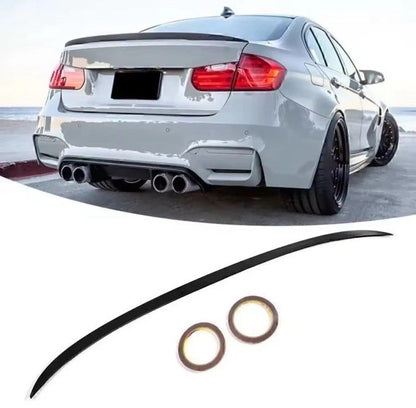 BMW 3 SERIES F30 F80 M3 STYLE REAR BOOT SPOILER LIP GLOSS BLACK 100% FIT