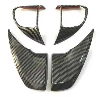 Carbon Fibre Effect Steering Wheel Trim Cover For Hyundai Veloster Elantra Ioniq