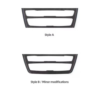 BMW 1 Series F20 2 Series F22 2011-2018 Black Alcantara Air Con CD Panel Trim