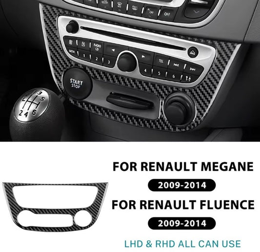 Renault Megane RS Fluence 2009-2014 Carbon Fibre Centre Console Lower Trim