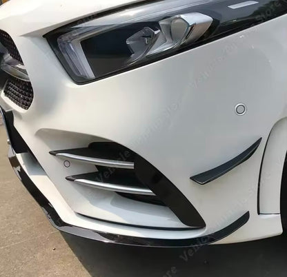 Mercedes A Class W177 V177 2019-2022 A35 AMG Gloss Black Front Splitter Aero Lip