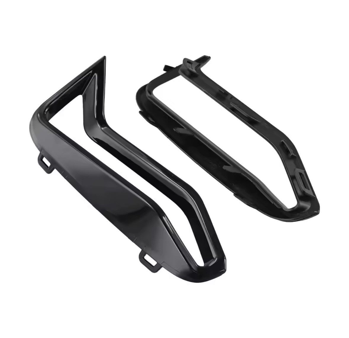BMW 3 Series G20 G21 M340i Gloss Black Front Bumper Side Vent Cover Trim Set