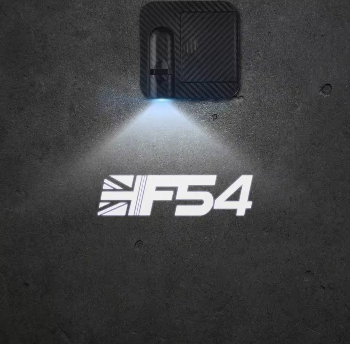 Mini Cooper F54 Wireless LED Laser Projector Welcome Puddle Lights Battery Power